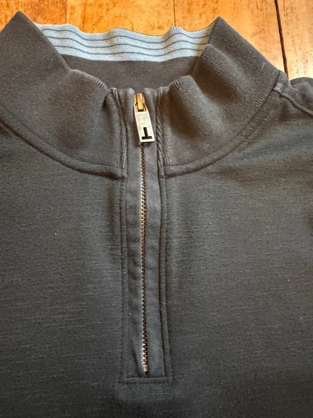 Ted Baker London Black QuarterZip Sweater size 5 Medium
